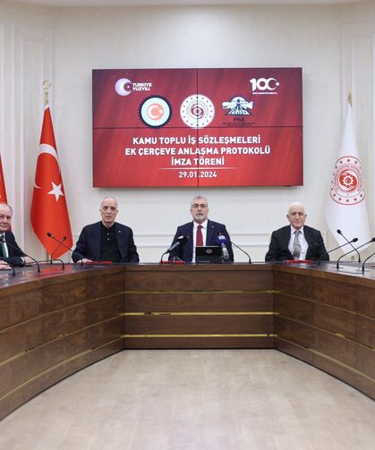 KAMU TOPLU İŞ SÖZLEŞMELERİ EK ÇERÇEVE ANLAŞMASI İMZALANDI!